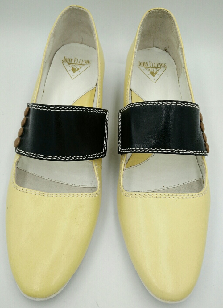 JOHN FLUEVOG Osprey Mary Jane Yellow Black 7